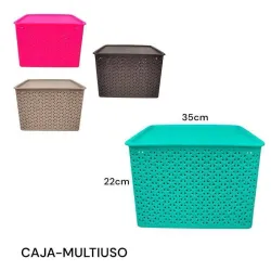 Caja multiuso con tapa