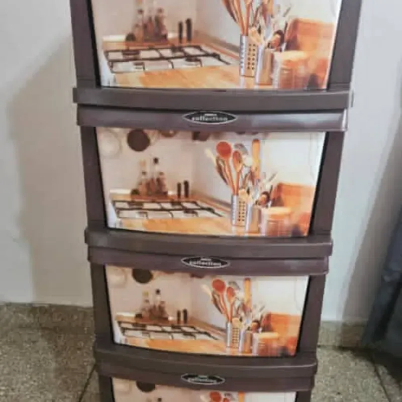 Gavetero plástico de 4 niveles 