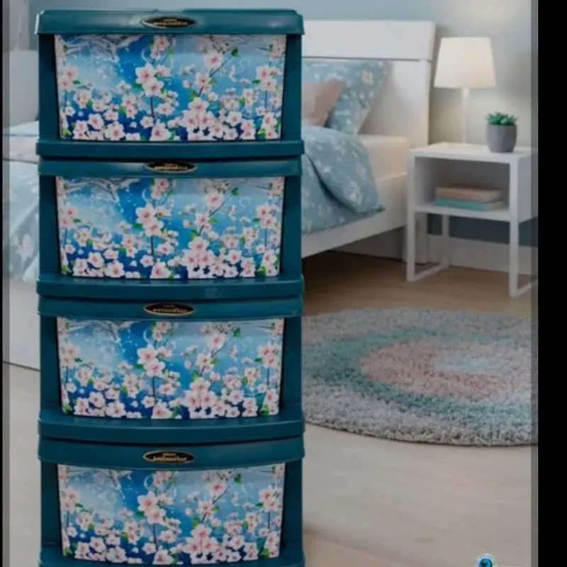 Gavetero plástico de 4 niveles 