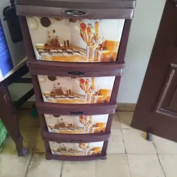 Gavetero plástico de 4 niveles 