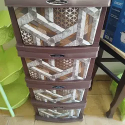 Gavetero plástico de 4 niveles 