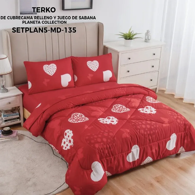 Juego de Edredón y sabanas KING SIZE