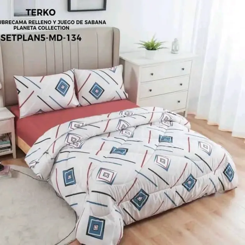Juego de Edredón y sabanas KING SIZE