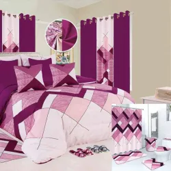 Juegos de edredon, cortinas y juego de baño talla FULL