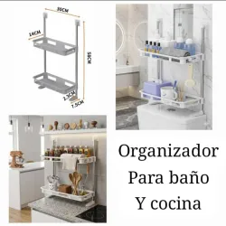 Organizador para baño de 2 niveles.
