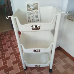 Organizador/ viandero de 3 niveles con ruedas