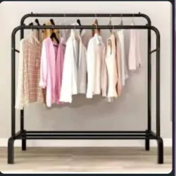 Percha de ropa doble