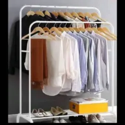Percha de ropa doble
