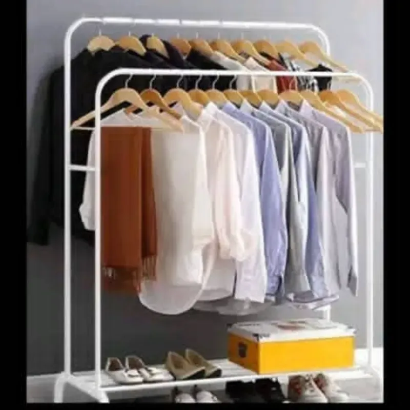 Percha de ropa doble