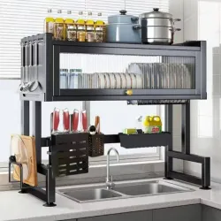 Platero para fregadero doble