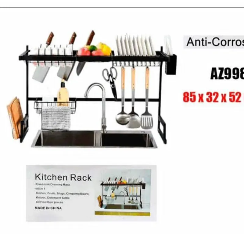 Platero sencillo para fregadero doble