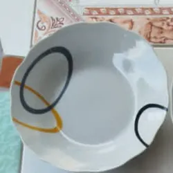 Plato hondo de cerámica 