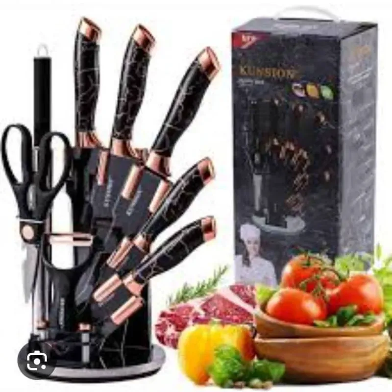 Set de cuchillos con base giratoria