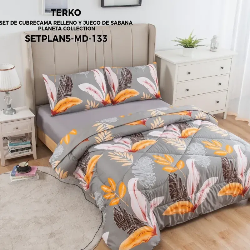 Set de edredón y juego de sábanas (5 pcs)
