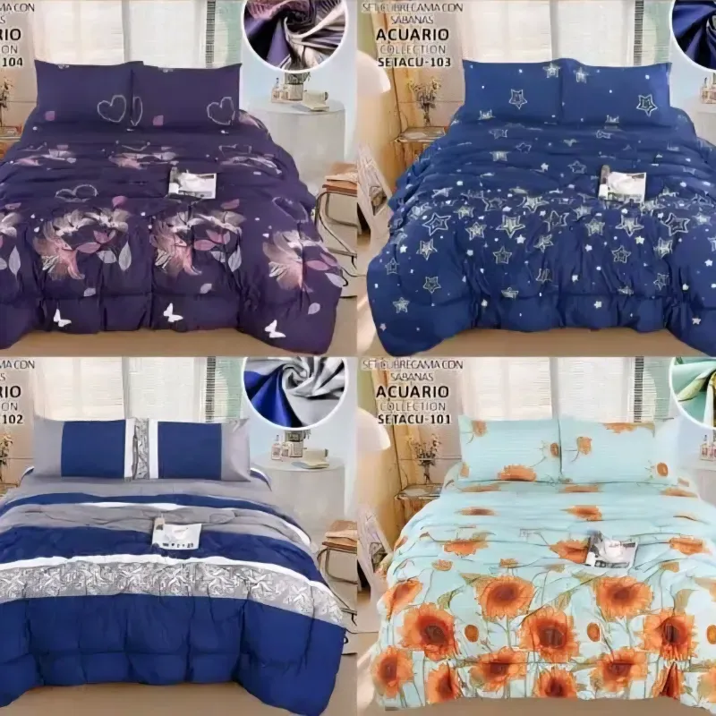 Set de edredón y juego de sábanas (5 pcs)