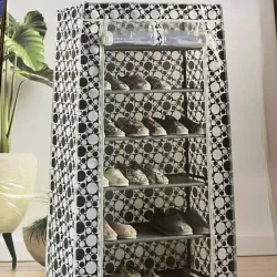 Zapatera de 6 niveles con lona