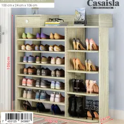 Zapatera de madera importada