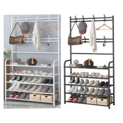 Zapatera multifuncional metálica