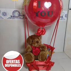 Ancheta de oso + globo burbuja