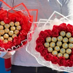 Ramos de rosas y bombones