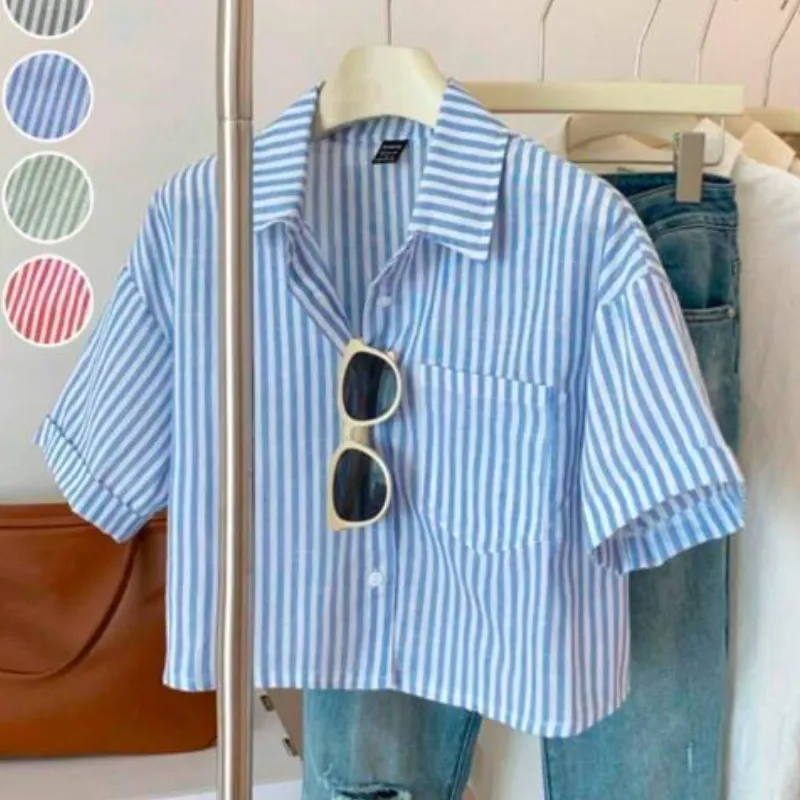 Blusa de rayas Azul y Blanca