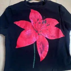 Pulover Negro Flor
