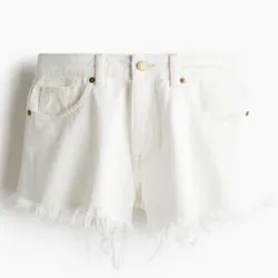 Short de Mezclilla Blanca 