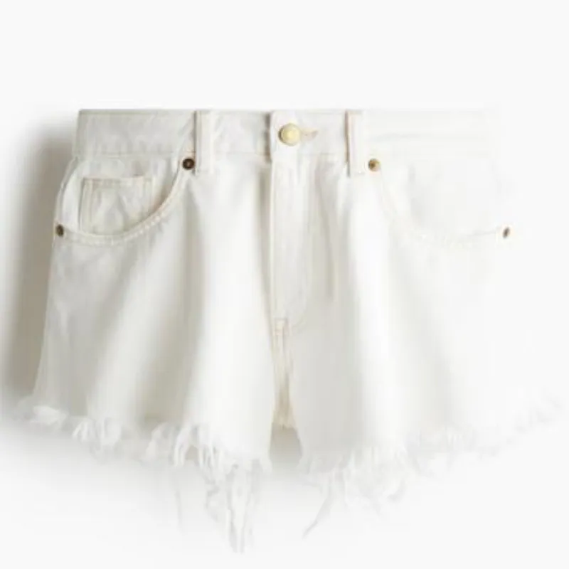 Short de Mezclilla Blanca 