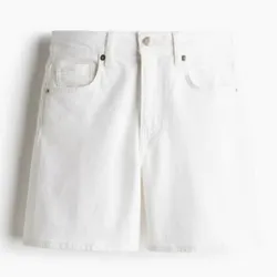 Short de Mezclilla Blanco 