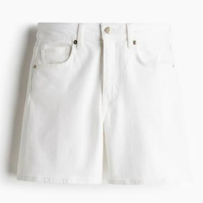 Short de Mezclilla Blanco 