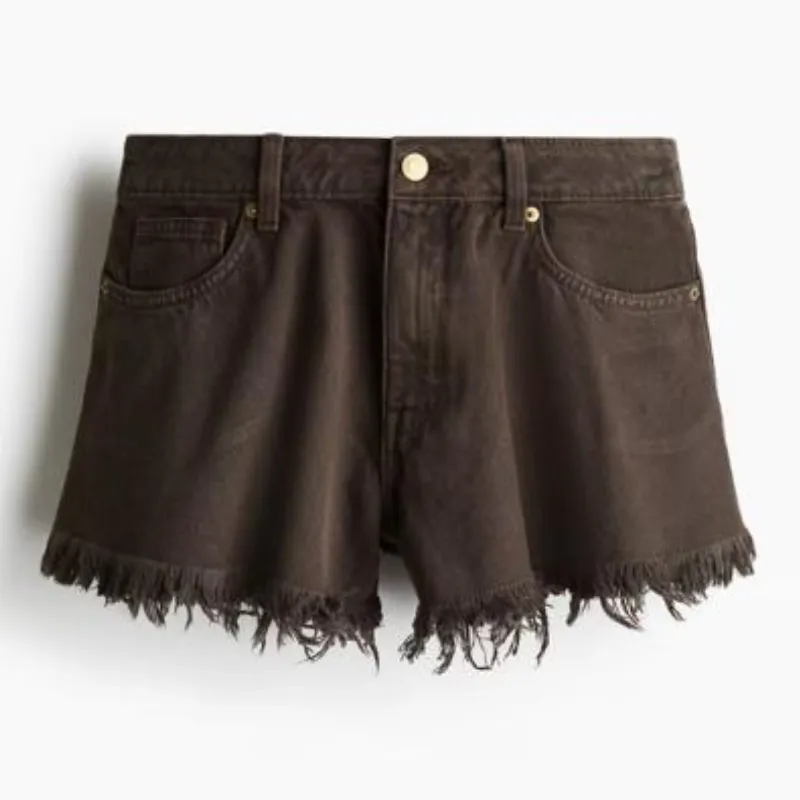 Short de Mezclilla Marron