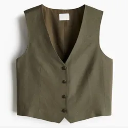 Top Chaleco Verde