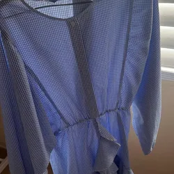 Vestido de Mangas Azul