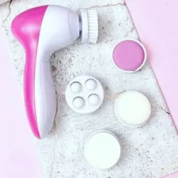 Cepillo limpiador/masajeador facial eléctrico (pilas)