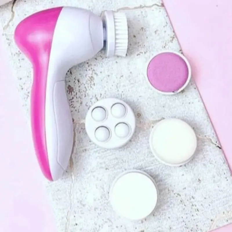 Cepillo limpiador/masajeador facial eléctrico (pilas)