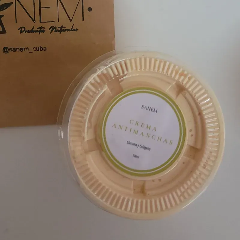 Crema antimanchas de cúrcuma y colágeno