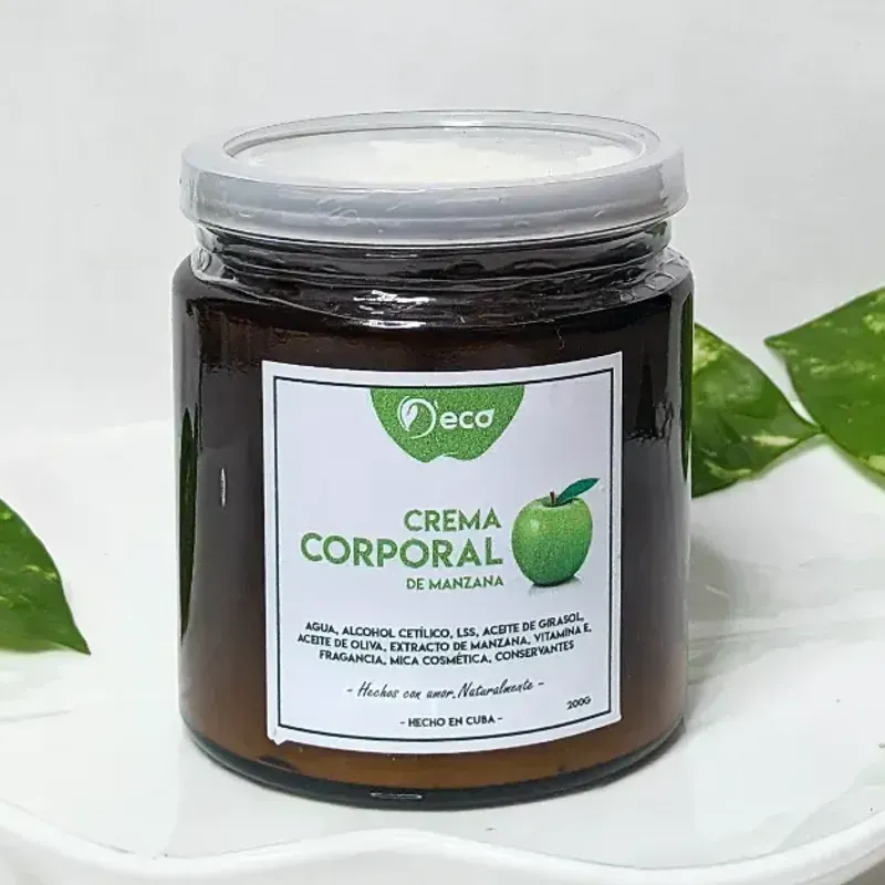 Crema corporal de manzana