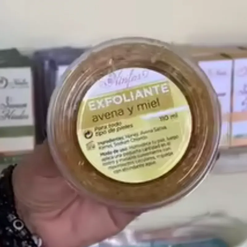 Exfoliante de avena y miel