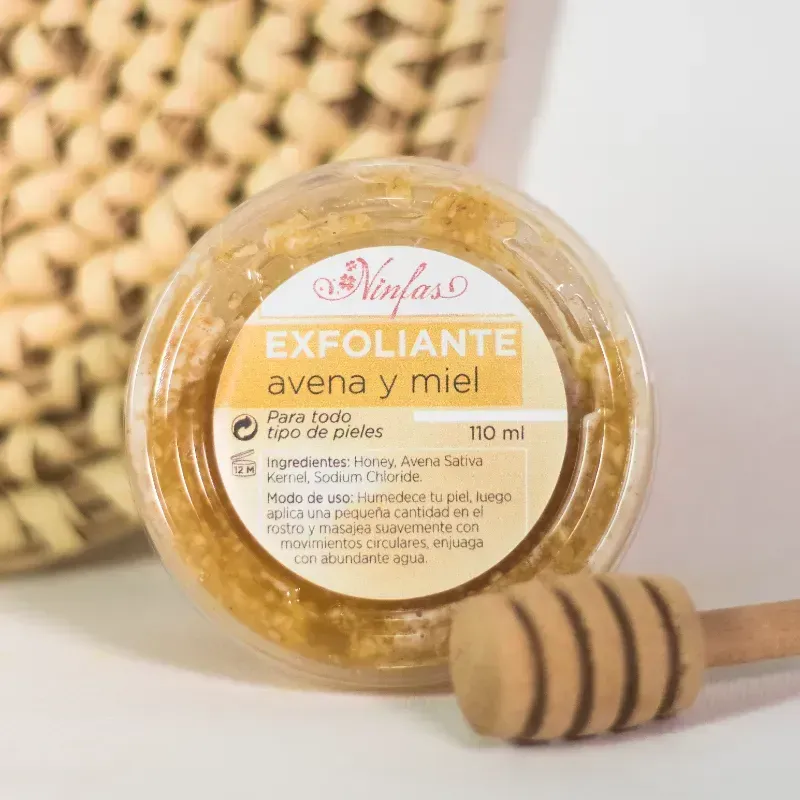 Exfoliante de avena y miel