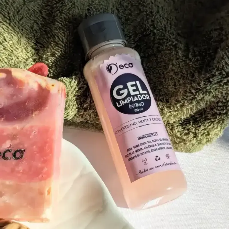 Gel íntimo con orégano, menta y caléndula