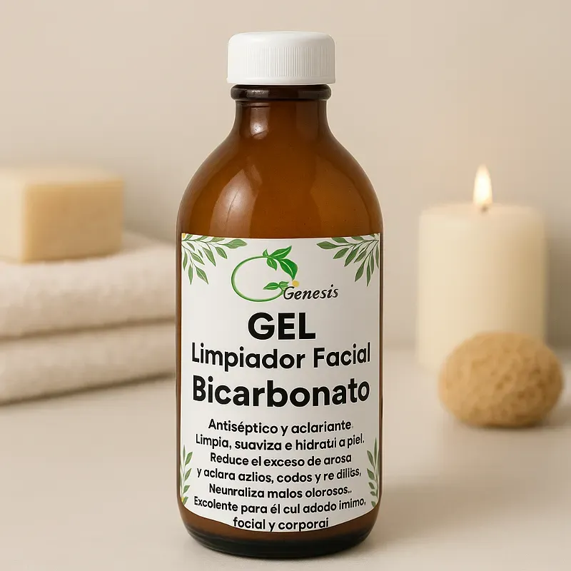 Gel limpiador con bicarbonato