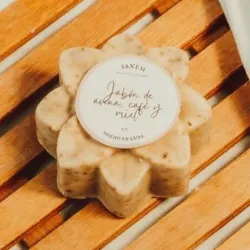 Jabón de café-avena-miel 