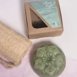 Jabón de menta y luffa