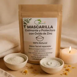 Mascarilla calmante y protectora con óxido de zinc (en polvo) 