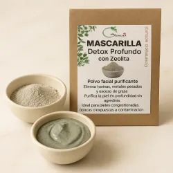 Mascarilla Detox profundo con zeolita (en polvo)