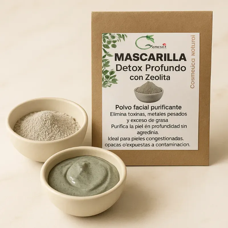 Mascarilla Detox profundo con zeolita (en polvo)