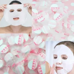 Mascarilla facial comprimida (velo)