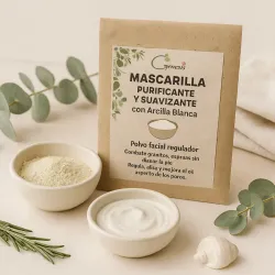 Mascarilla purificante y suavizante con arcilla blanca (en polvo) 