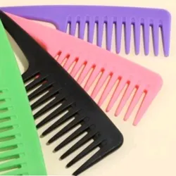 Peines de diente ancho para cabello rizo