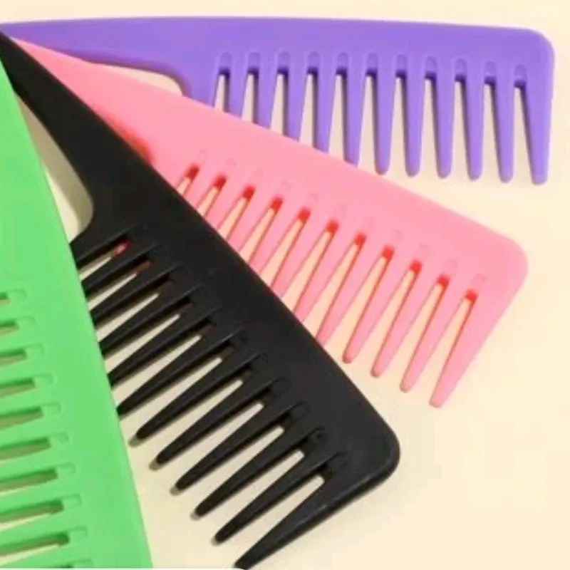 Peines de diente ancho para cabello rizo
